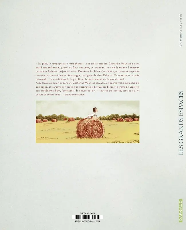 Verso de l'album Les Grands espaces