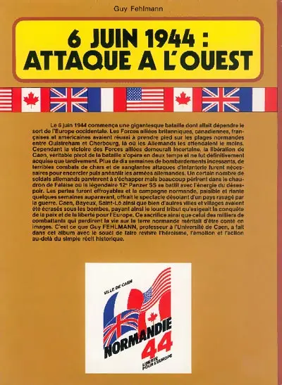Verso de l'album 6 juin 1944 : attaque à l'Ouest