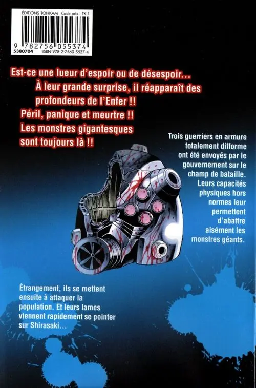Verso de l'album Hakaiju 10