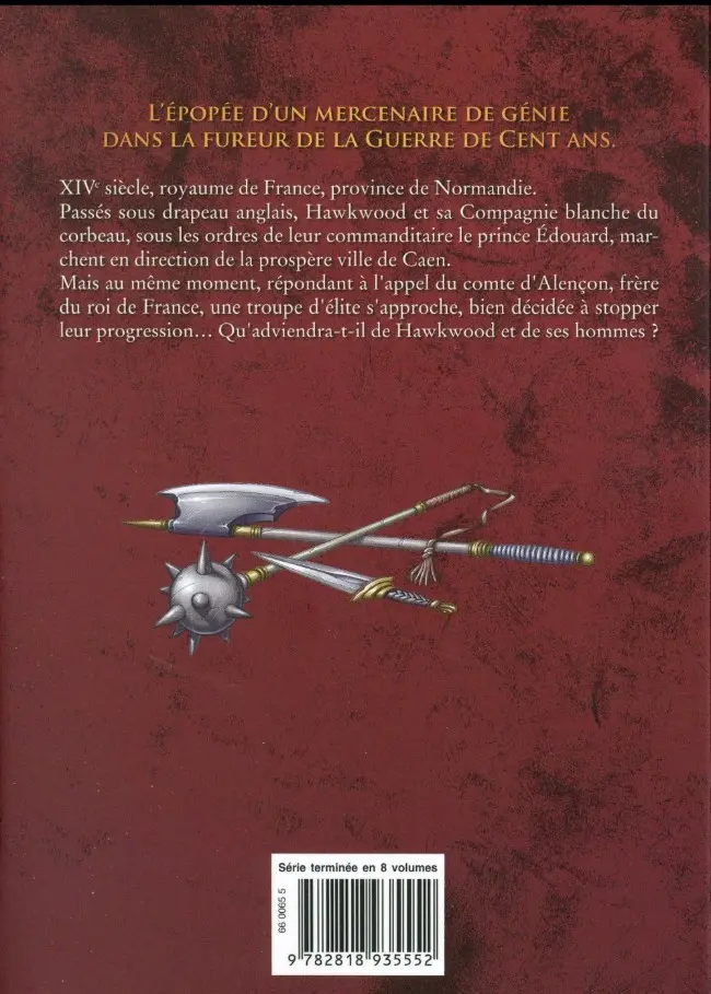 Verso de l'album Hawkwood : Mercenaire de la Guerre de Cent Ans 2