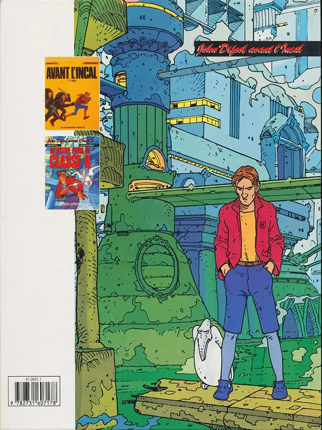 Verso de l'album Avant l'Incal Tome 2 Détective privé de classe R