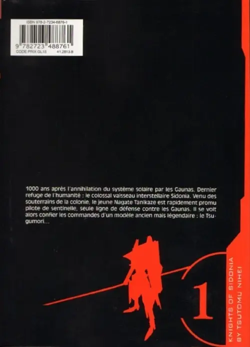 Verso de l'album Knights of Sidonia 1