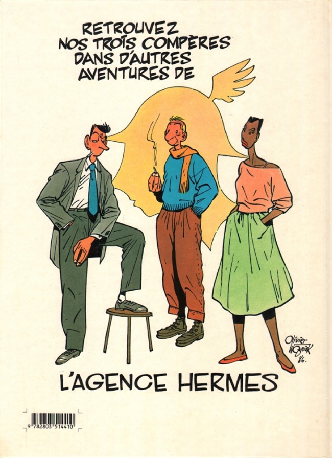 Verso de l'album L'Agence Hermès Tome 2 L'œil de Dieu