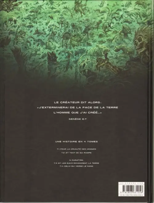 Verso de l'album Noé Tome 2 Et tout ce qui rampe