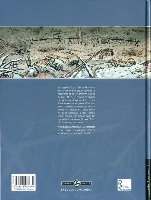 Verso de l'album L'Ambulance 13 Tome 1 Croix de sang