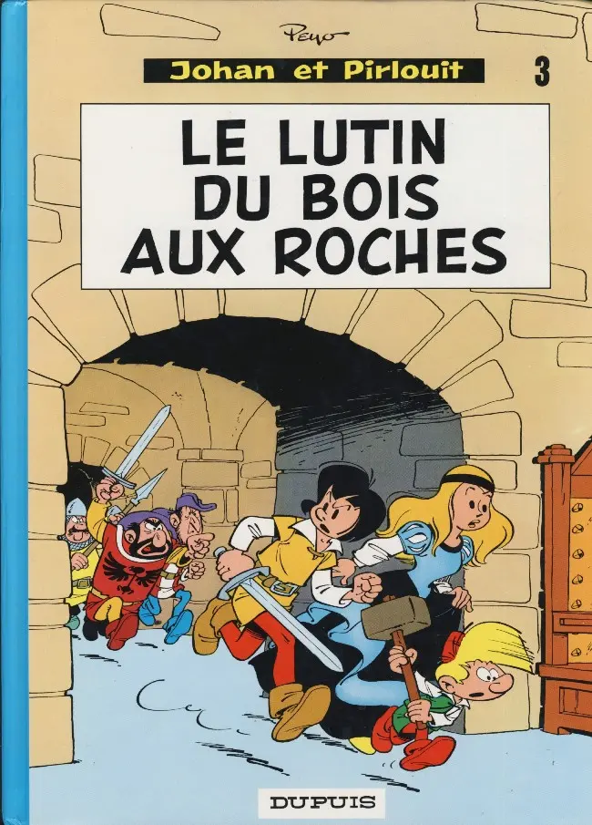 Couverture de l'album Johan et Pirlouit Tome 3 Le lutin du bois aux roches
