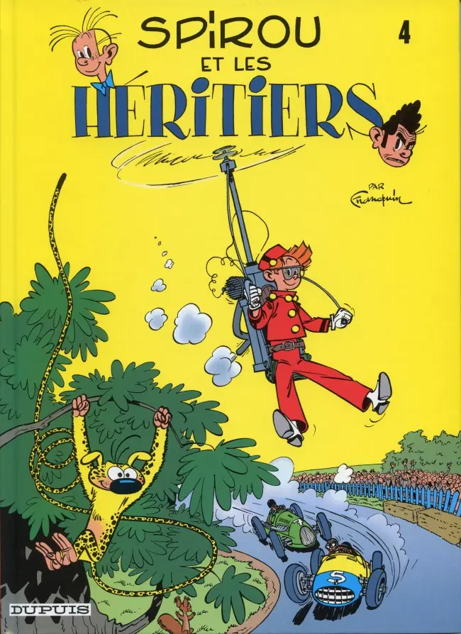 Couverture de l'album Spirou et Fantasio Tome 4 Spirou et les héritiers