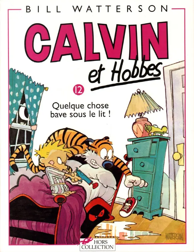 Couverture de l'album Calvin et Hobbes Tome 12 Quelque chose bave sous le lit !