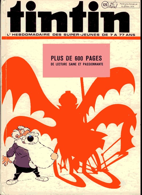 Couverture de l'album Tintin Tome 125 Tintin album du journal