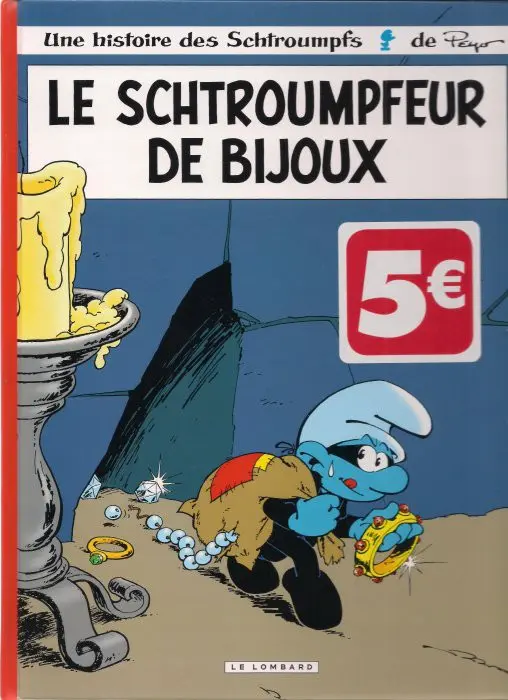 Couverture de l'album Les Schtroumpfs Tome 17 Le schtroumpfeur de bijoux