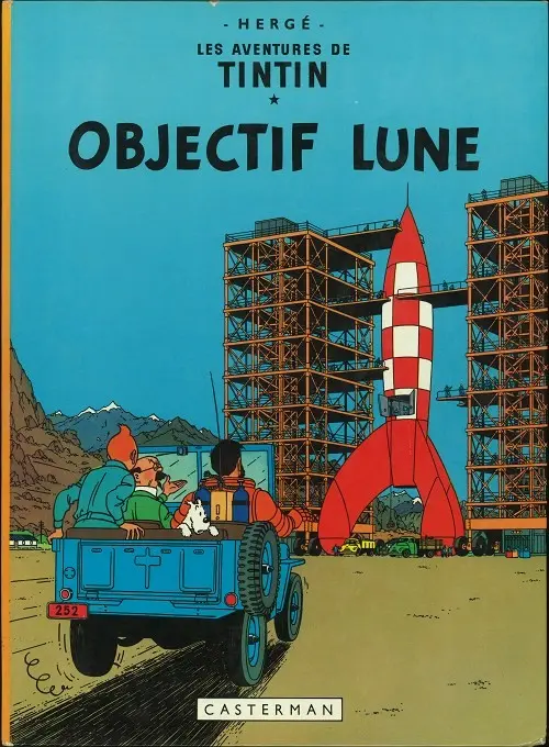 Couverture de l'album Tintin Tome 16 Objectif Lune