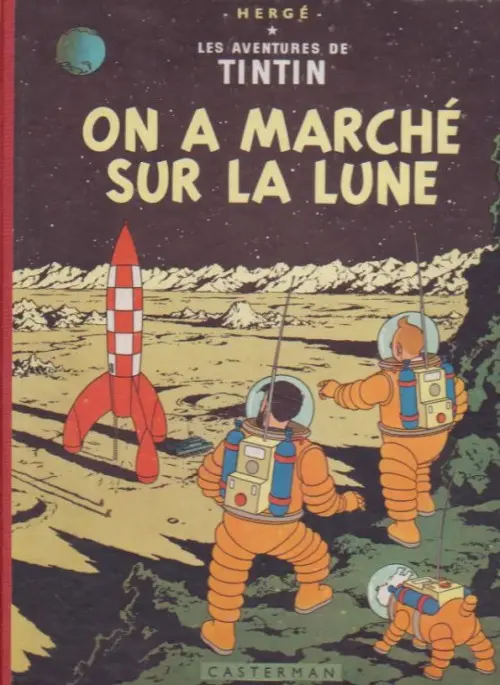 Couverture de l'album Tintin Tome 17 On a marché sur la Lune