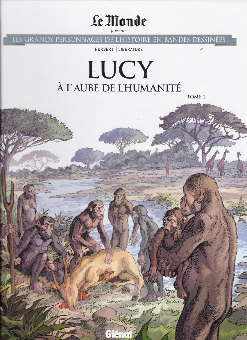 Couverture de l'album Les grands personnages de l'Histoire en bandes dessinées Tome 98 Lucy, à l'aube de l'humanité, tome 2