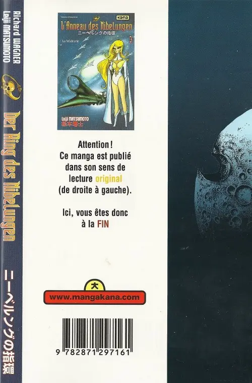 Verso de l'album L'Anneau des Nibelungen 3 La Walkyrie
