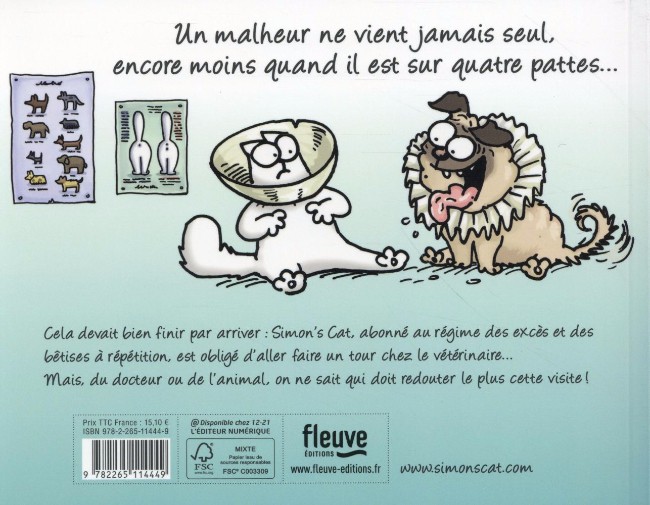 Verso de l'album Simon's Cat Tome 8 Dodo, Bobo, Veto !