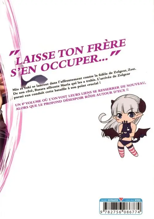 Verso de l'album The Testament of Sister New Devil 8