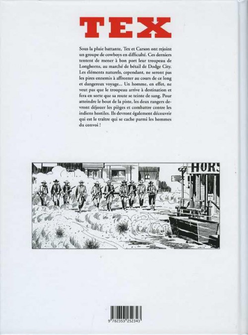 Verso de l'album Tex (Maxi) Tome 9 La Piste des embuscades