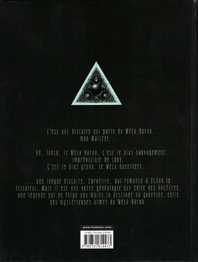 Verso de l'album Les Armes du Méta-Baron