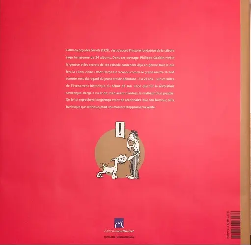 Verso de l'album Hergé, Tintin et les soviets La naissance d'une œuvre