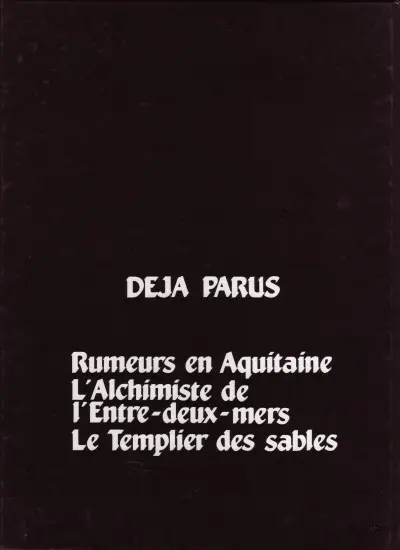 Verso de l'album Les Aventures de Tristan Queceluila Tome 5 Castillon : la bataille ! - Sire Tristan seigneur de l'entre-deux-mers