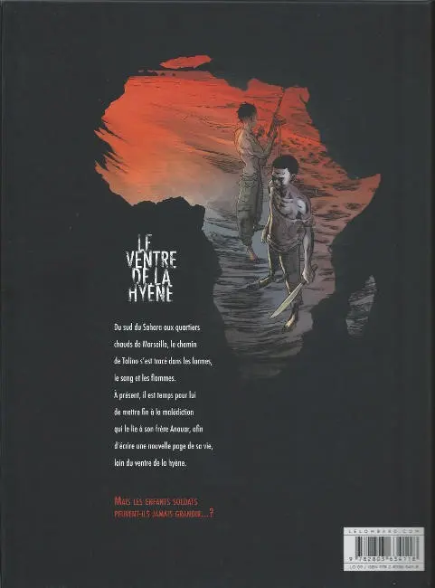 Verso de l'album Le Ventre de la hyène