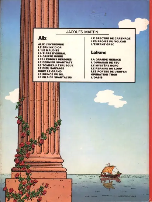 Verso de l'album Alix Tome 2 Le Sphinx d'or