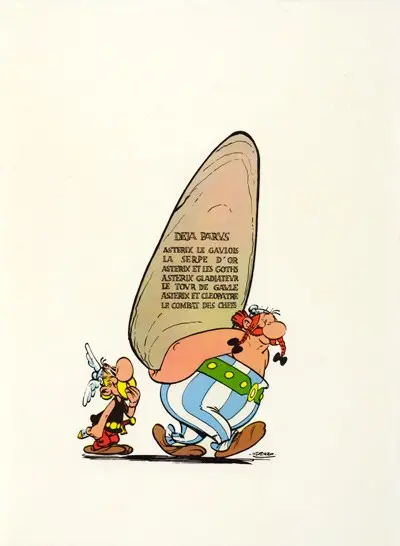 Verso de l'album Astérix Tome 8 Astérix chez les Bretons
