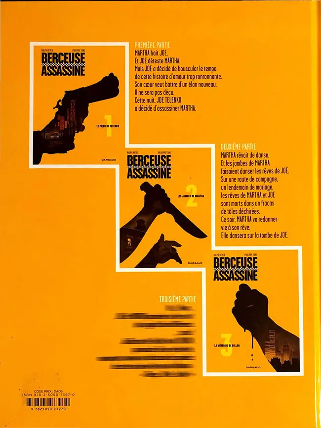 Verso de l'album Berceuse assassine Tome 2 Les jambes de Martha