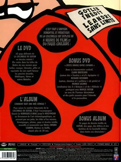 Verso de l'album La Coccinelle de Gotlib