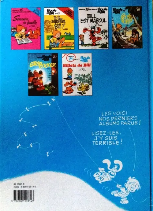 Verso de l'album Boule & Bill Tome 9 Une vie de chien !