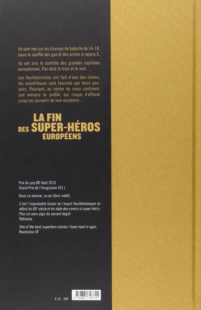 Verso de l'album La Brigade Chimérique