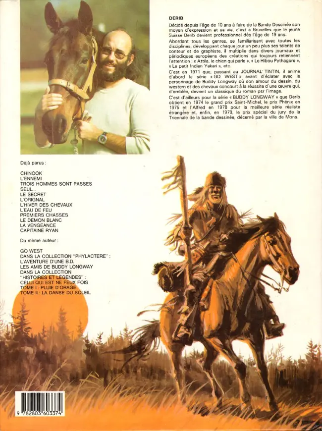 Verso de l'album Buddy Longway Tome 9 Premières chasses