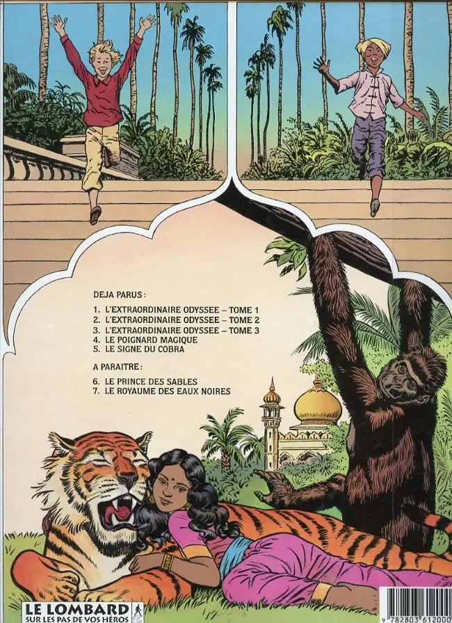 Verso de l'album Corentin Tome 5 Le signe du cobra