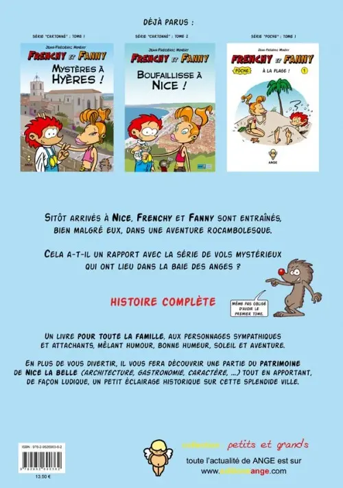 Verso de l'album Frenchy et Fanny Tome 2 Boufaillisse à Nice !