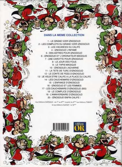 Verso de l'album Iznogoud Tome 5 Des astres pour Iznogoud