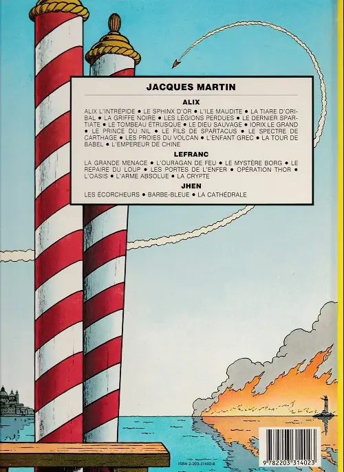 Verso de l'album Lefranc Tome 1 La grande menace