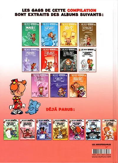 Verso de l'album Le Petit Spirou présente... Tome 2 Mon super Grand-Papy