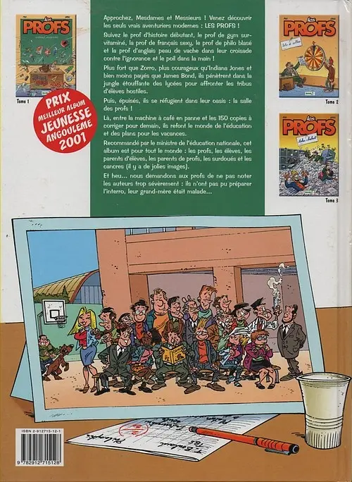 Verso de l'album Les Profs Tome 1 Interro surprise