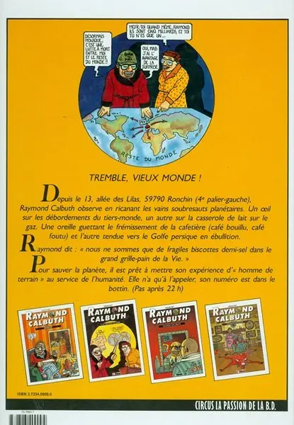 Verso de l'album Raymond Calbuth Tome 2 A la conquête du globe