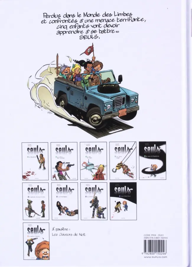Verso de l'album Seuls Tome 6 La quatrième dimension et demie.