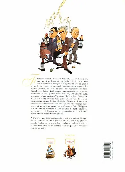 Verso de l'album La Trilogie bordelaise Tome 3 Les caves du CAC 40 - Les Dix Commandements du Vin