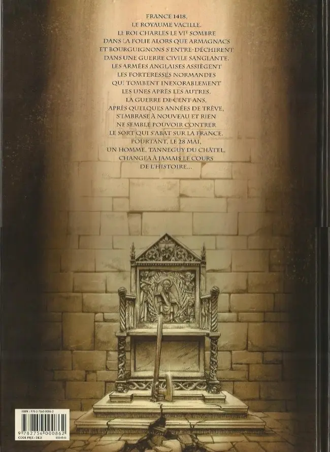 Verso de l'album Le Trône d'Argile Tome 1 Le chevalier à la hache