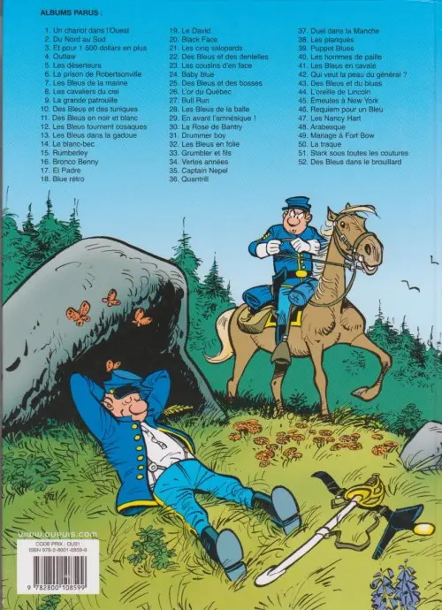Verso de l'album Les Tuniques Bleues Tome 2 Du nord au sud