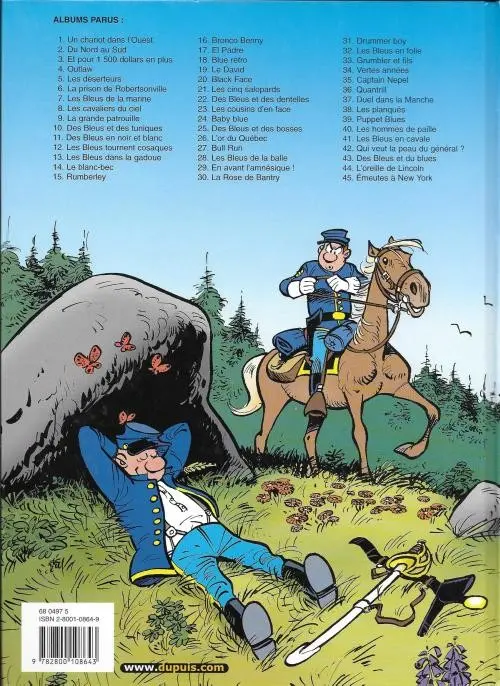 Verso de l'album Les Tuniques Bleues Tome 7 Les bleus de la marine