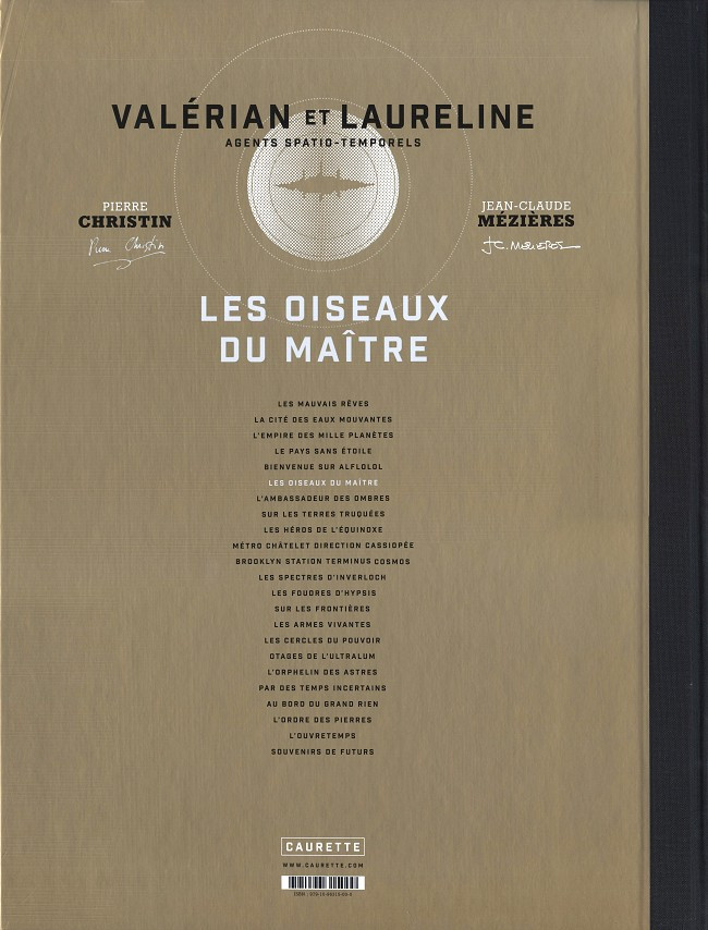 Verso de l'album Valérian Tome 5 Les oiseaux du maître