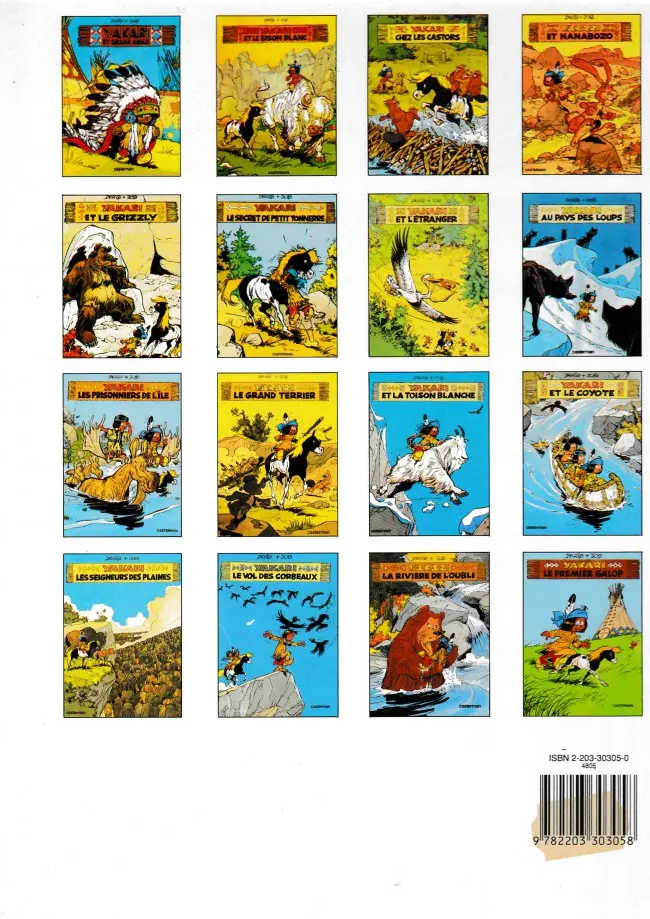 Verso de l'album Yakari Tome 5 Yakari et le grizzly