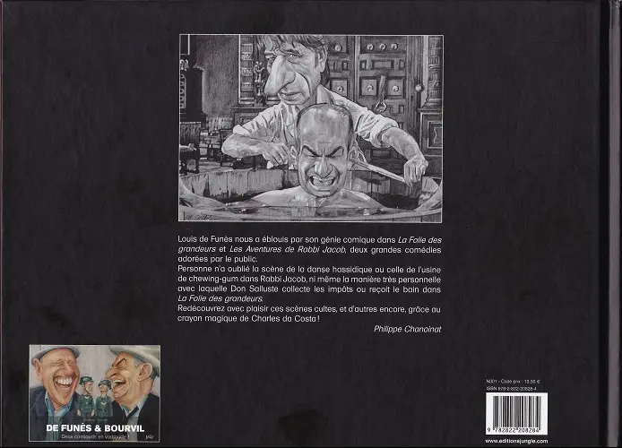 Verso de l'album Louis de Funès Rabbi Jacob à la folie !