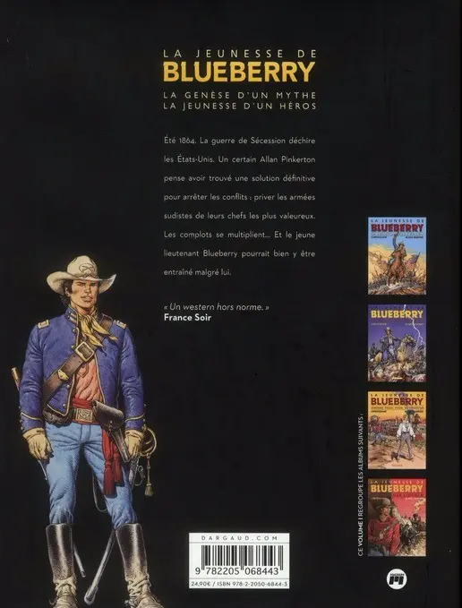 Verso de l'album La Jeunesse de Blueberry Le cycle des complots