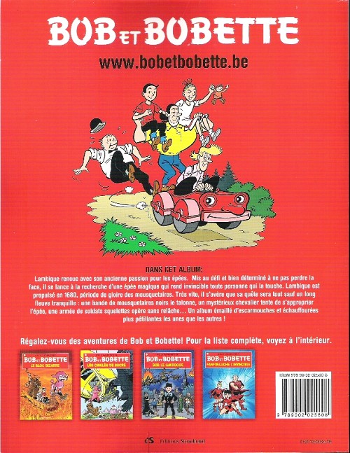 Verso de l'album Bob et Bobette Tome 321 Le duel d'acier
