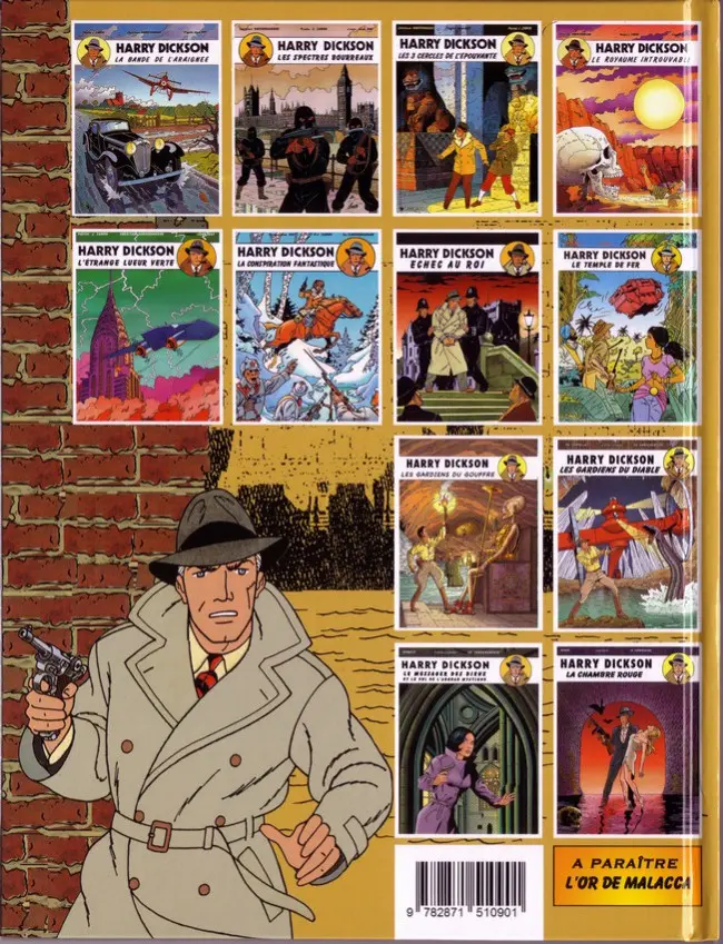 Verso de l'album Harry Dickson Tome 12 La chambre rouge